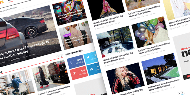 News site home page (PSD)