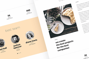 Clemo – creative PSD template