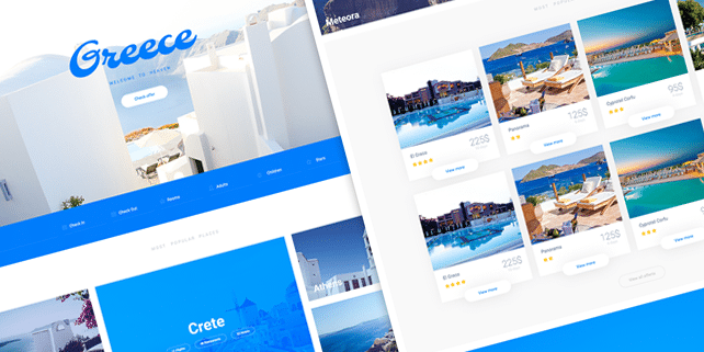 Atis – clean travel PSD template