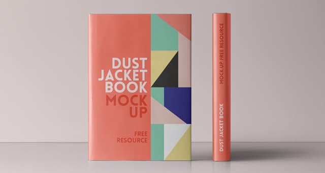 Download Dust Jacket Hard Cover Book Mockup Vol.4 - Design Hooks