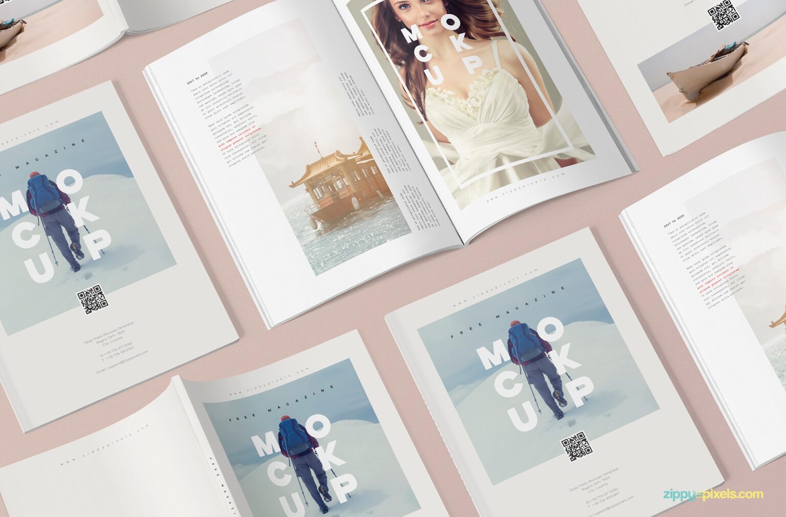 Creative PSD Magazine Mockup to Download for Free- DesignHooks