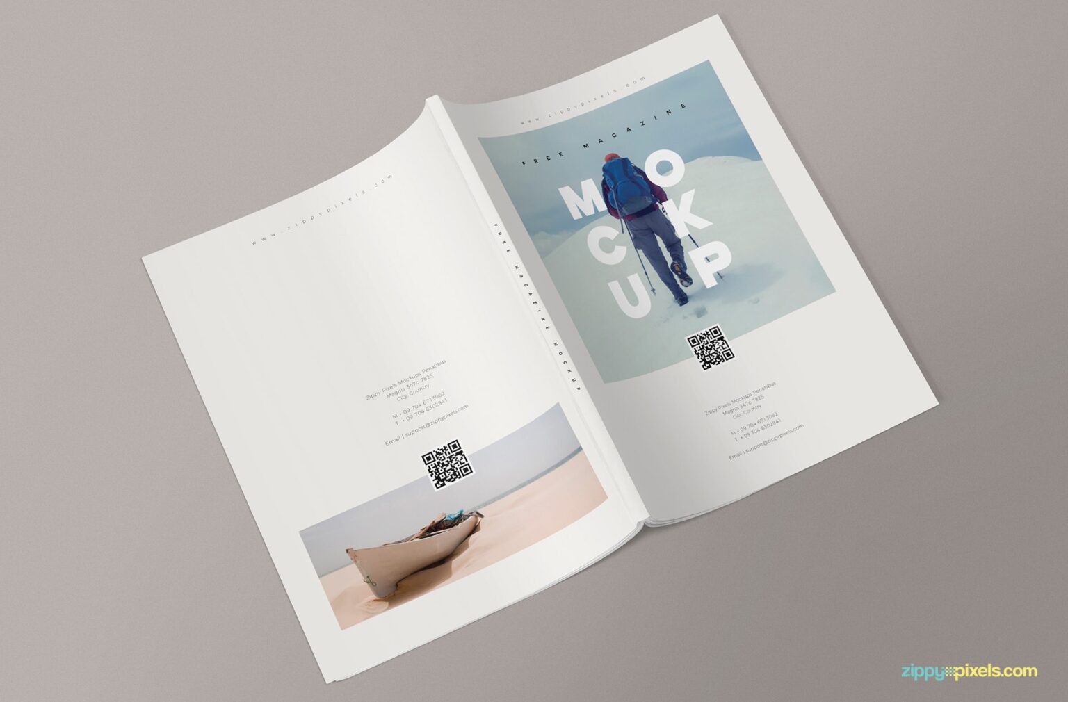 Creative PSD Magazine Mockup to Download for Free- DesignHooks