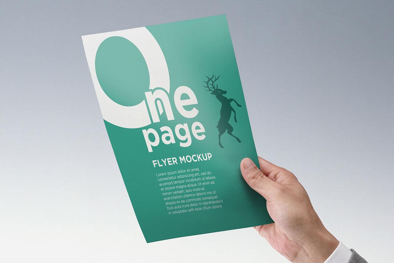 Download Bundle of One-Page-Flyer Mockups Freebie - DesignHooks