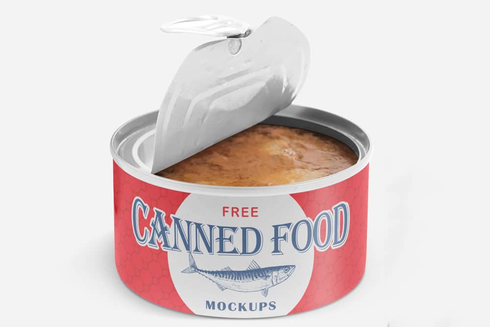 canned food mockup