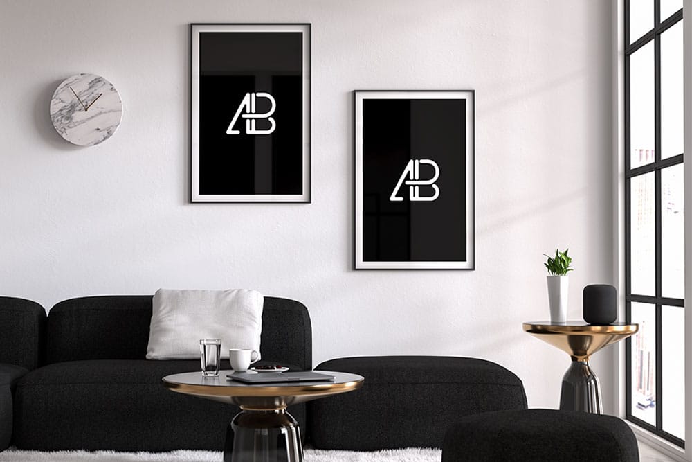 double poster mockup