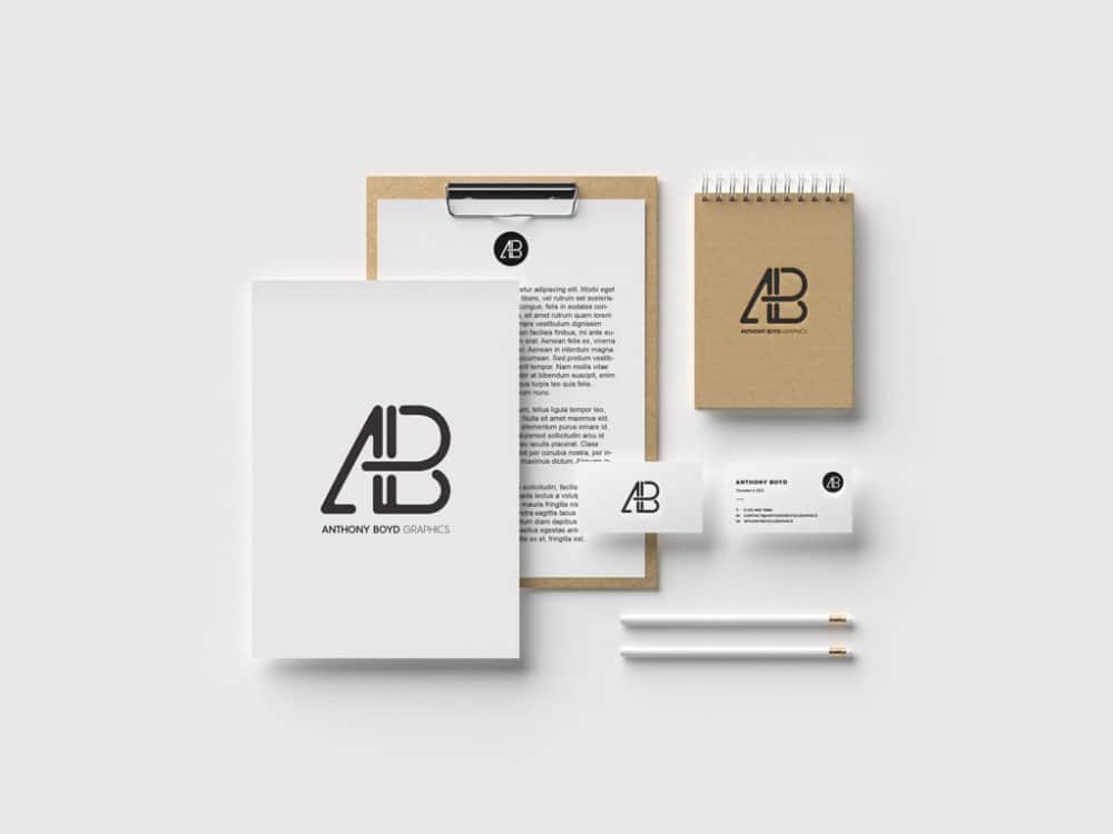 Modern Identity Branding Stationery Mockup - DesignHooks