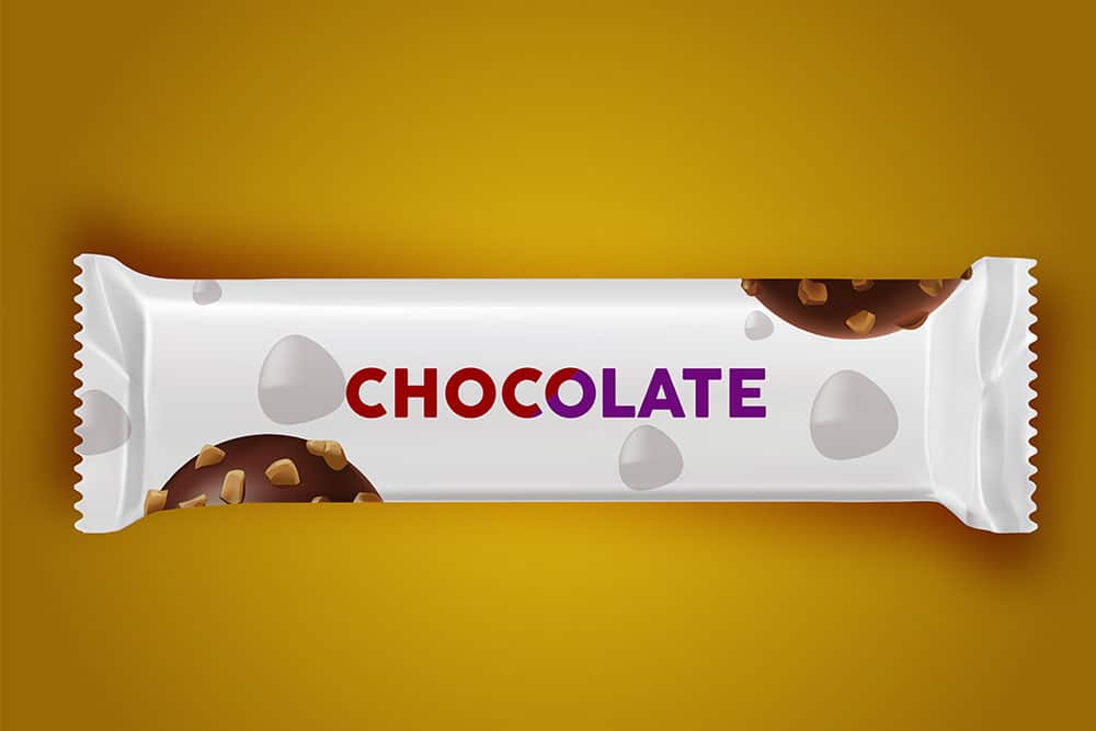 Download This Free Chocolate Bar Mockup for Packaging Project