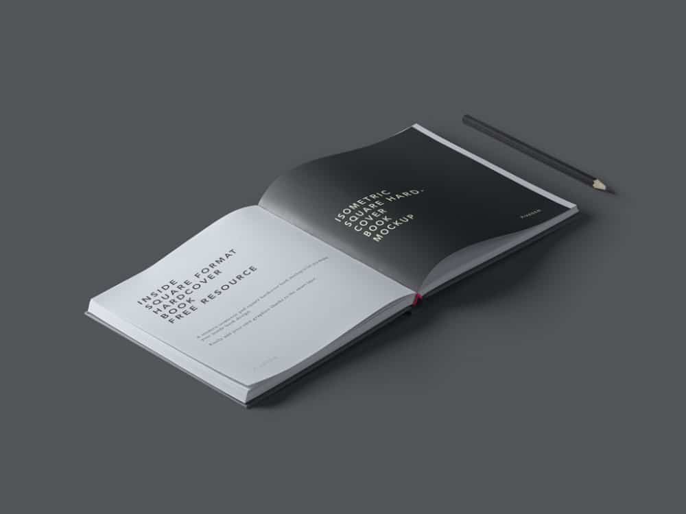 Download Isometric Hardcover Book Free Mockup - DesignHooks