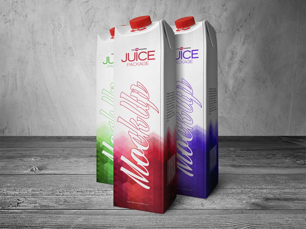 Download Free Juice Carton Box Mockup in PSD - DesignHooks