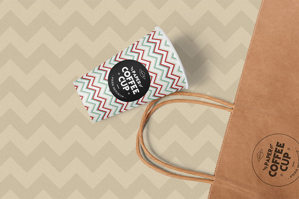 Free Paper Cup Mockup PSD