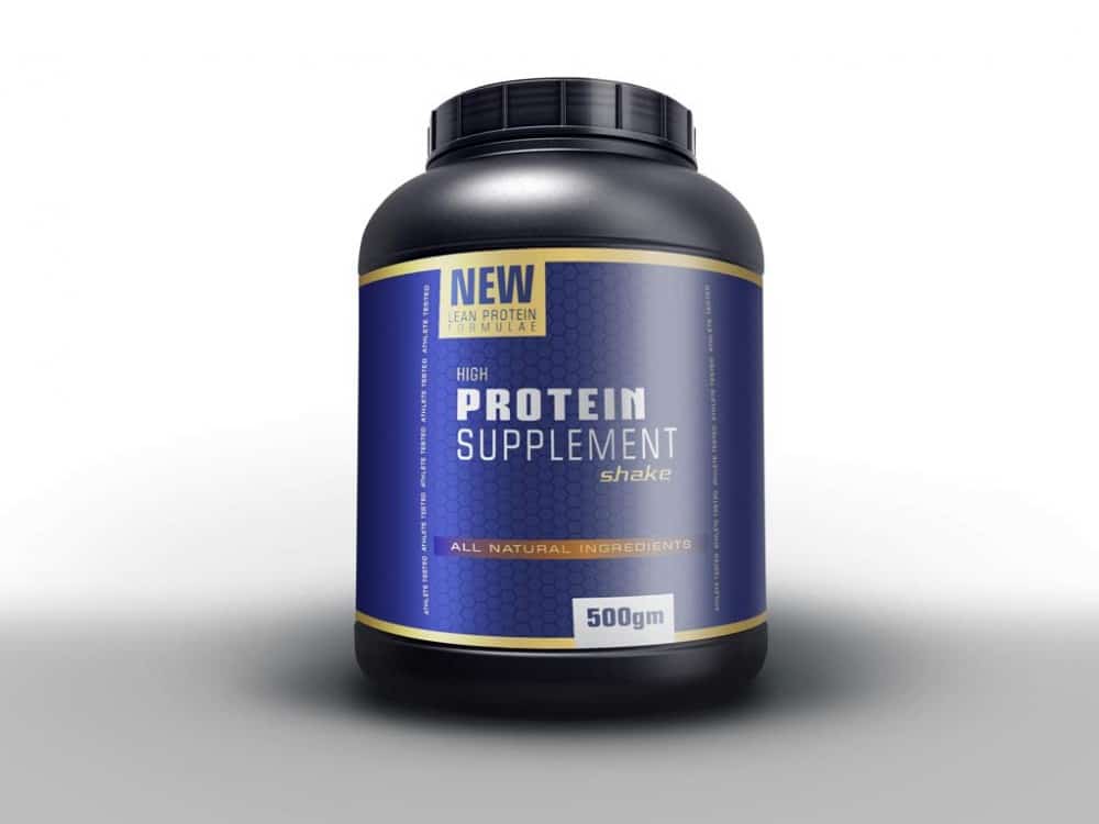 Download Free Protein Powder Supplement Mockup in PSD - DesignHooks