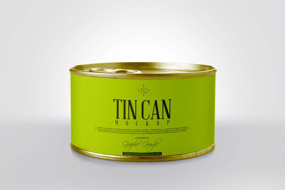 free tin can psd mockup