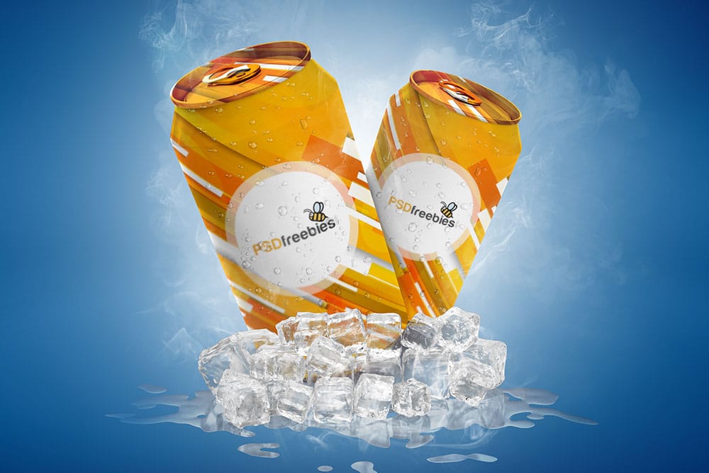 Soda Can PSD Mockup