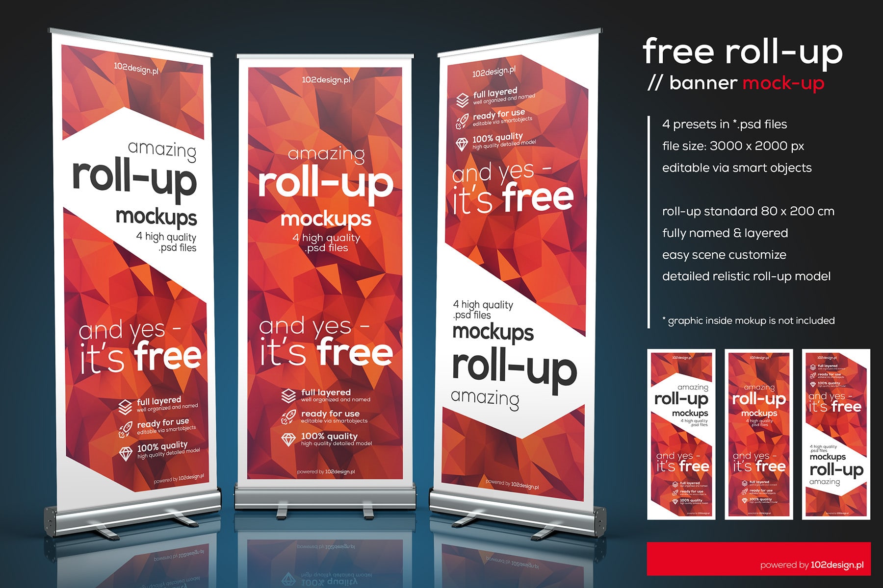 Customizable Roll-up Mockup