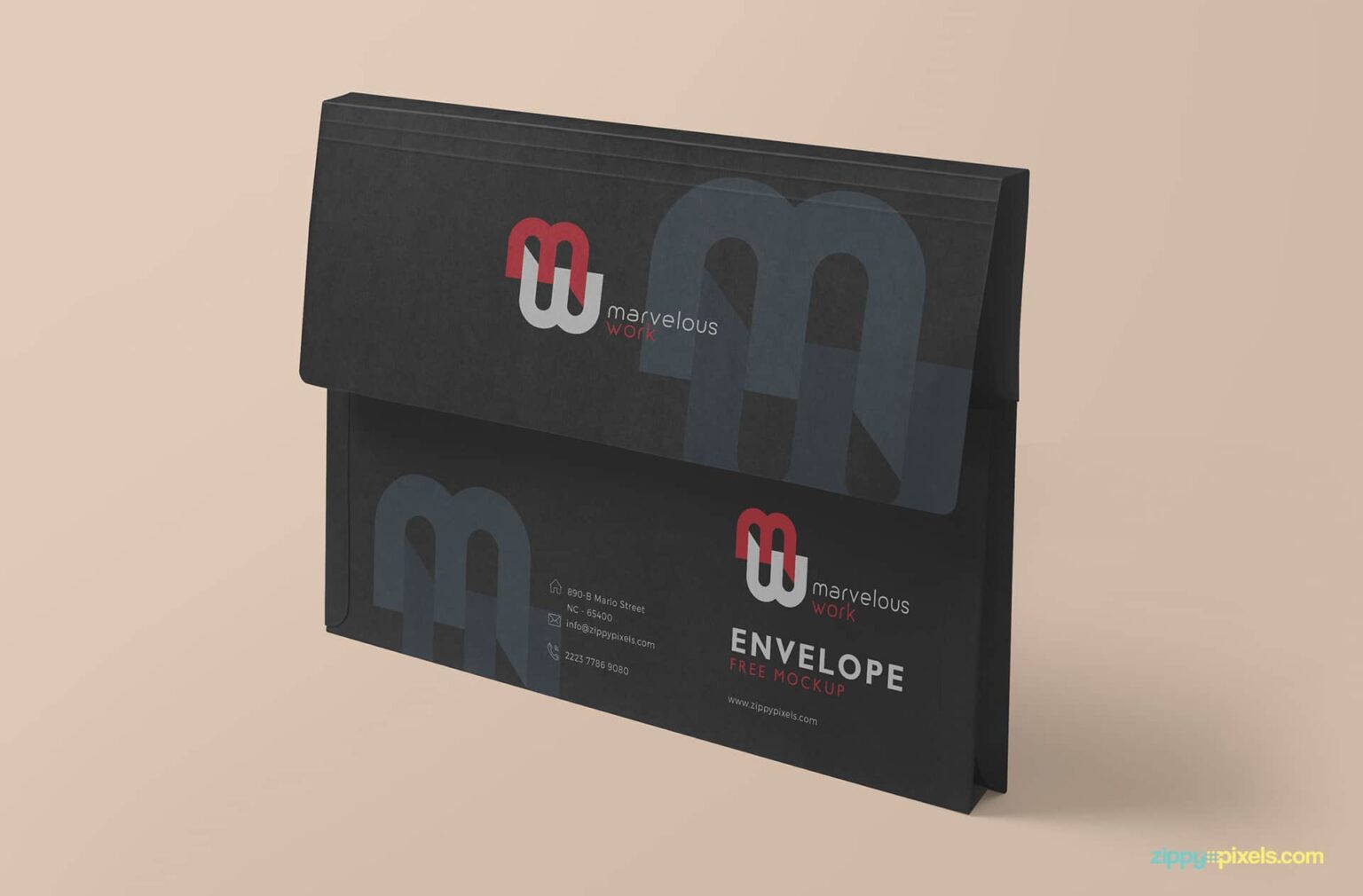 Free Customizable Flap Folder Mockup in PSD - DesignHooks