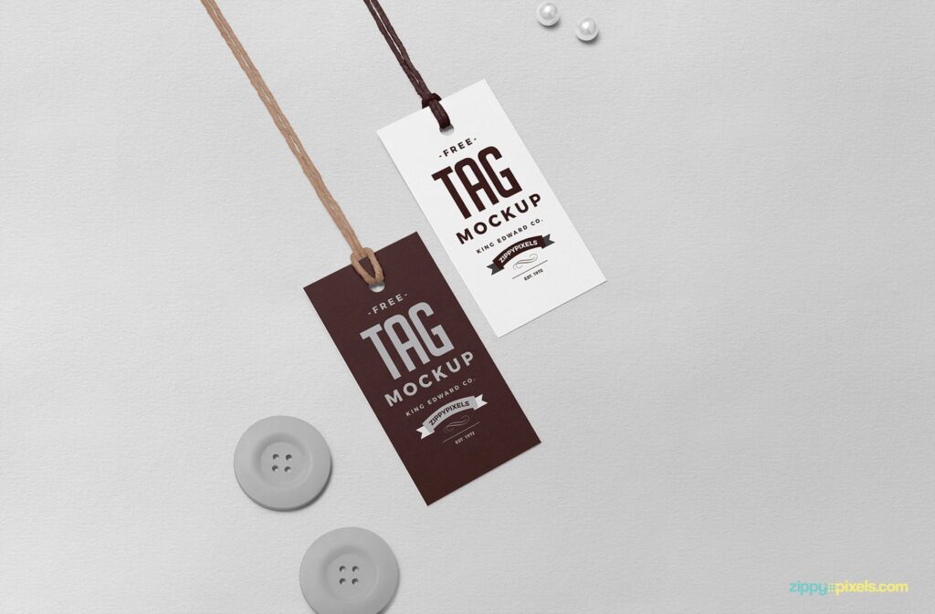Apparel Tag PSD Mockup Download for Free - DesignHooks