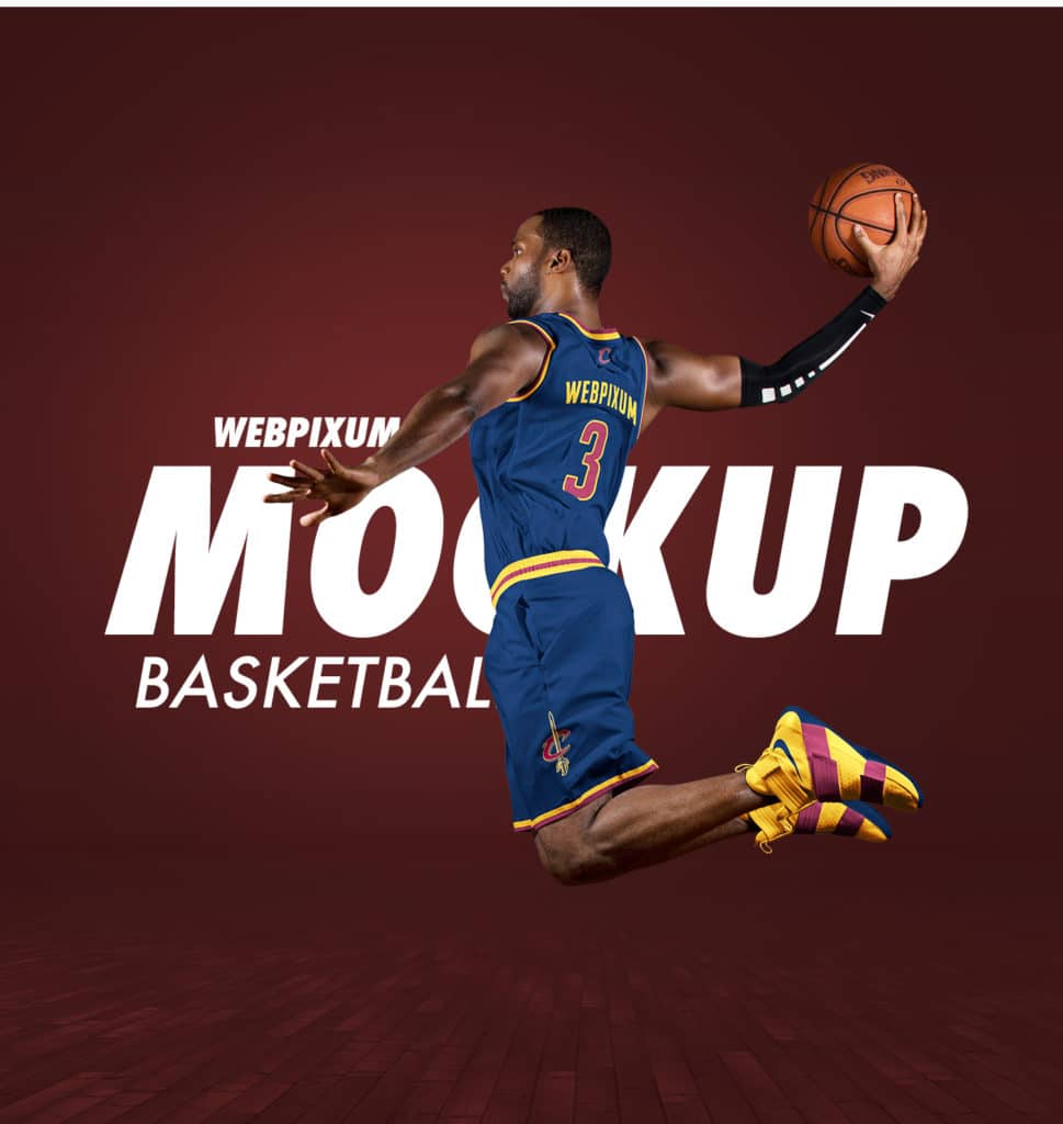 Download Free NBA Basketball Dunk Mockup - DesignHooks