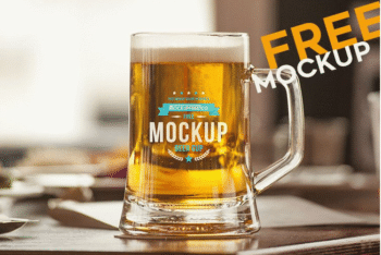 Beer Mug V2 PSD Mockup