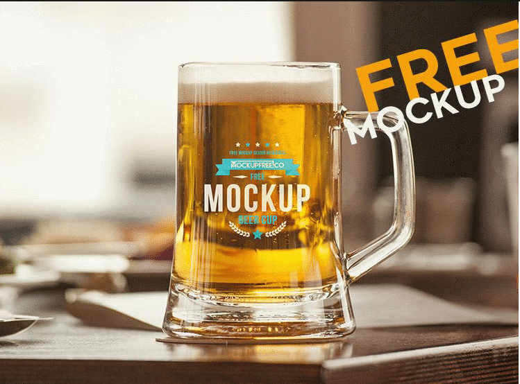 Download Beer Mug V2 PSD Mockup Download for Free - DesignHooks