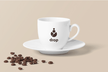 Simple & Sober Coffee Cup PSD Mockup