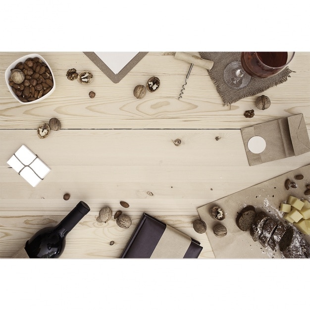 Cooking Elements Scene Mockup