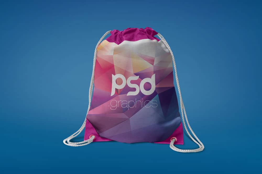 Download Free Download Drawstring Bag Mockup in PSD - Designhooks