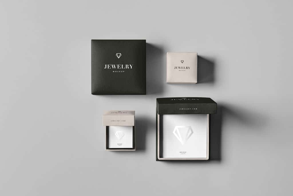 Free Customizable Jewelry Package Mockup DesignHooks