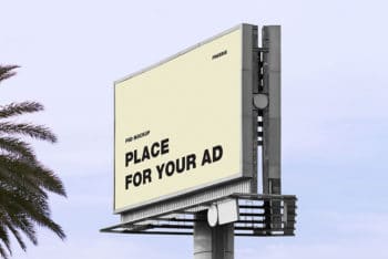 Free Download Billboard PSD Mockup