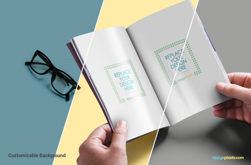 Free Digest Magazine Mockup in PSD - DesignHooks