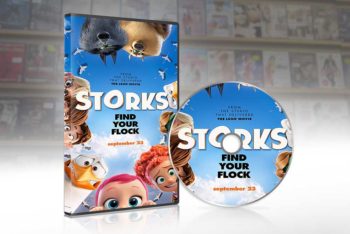 Free DVD Cover Mockup in PSD