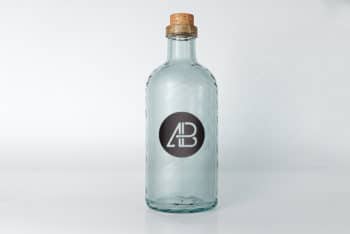 Empty Bottle Mockup in PSD