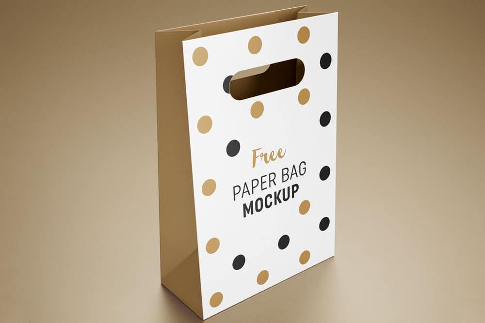 free gift bag mockup