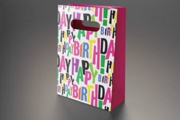 Free Gift Bag PSD Mockup