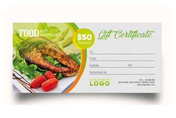 Free Gift Certificate Template in PSD