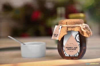 Free Honey Jar Mockup