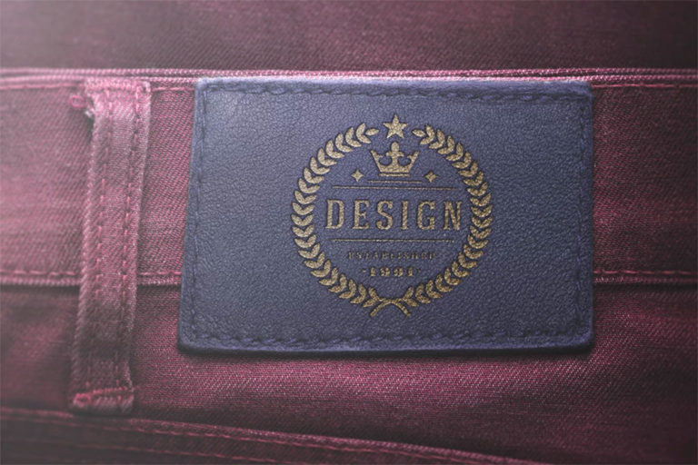 Download This Free Jeans Label Mockup in PSD Designhooks
