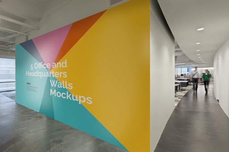 Download Download This Free Office Wall Mockups in PSD - Designhooks