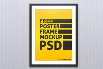 Free Poster and Frame Mockup