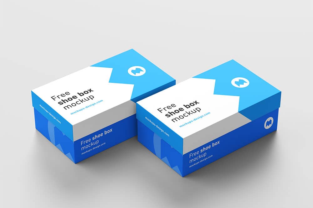 Download This Free Shoe Box Mockup in PSD - Designhooks