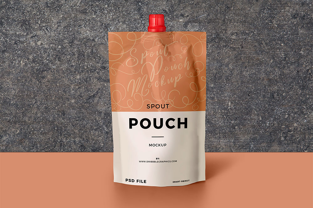 free spout pouch mockup