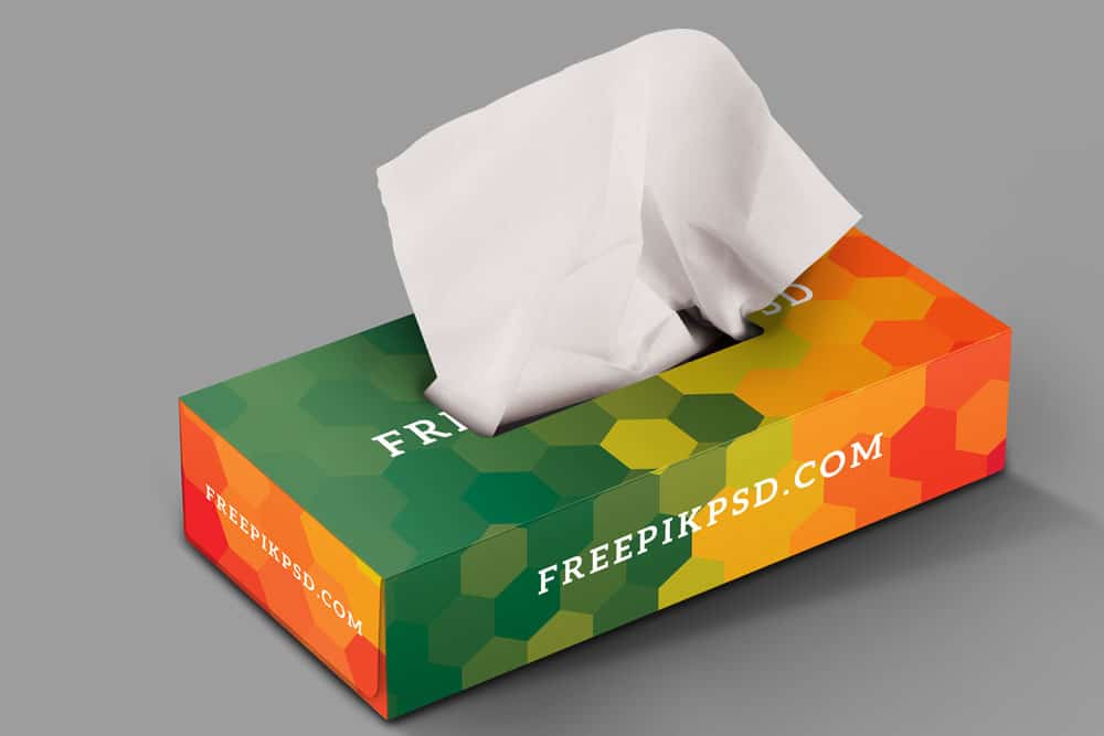 tissue box mockup psd free download