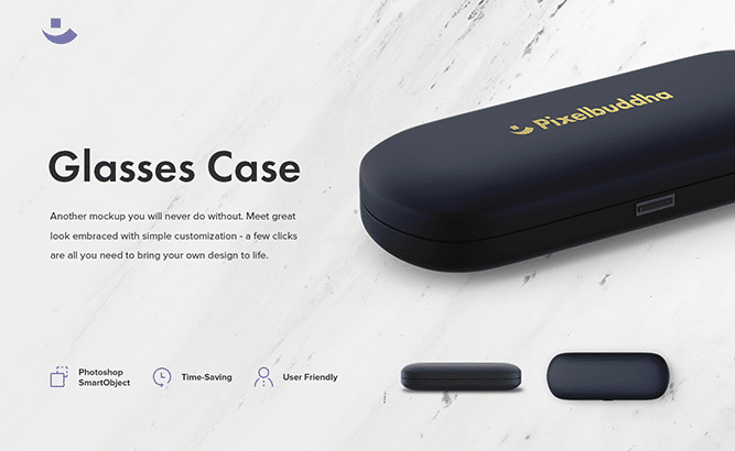 Glasses Case PSD Mockup Design