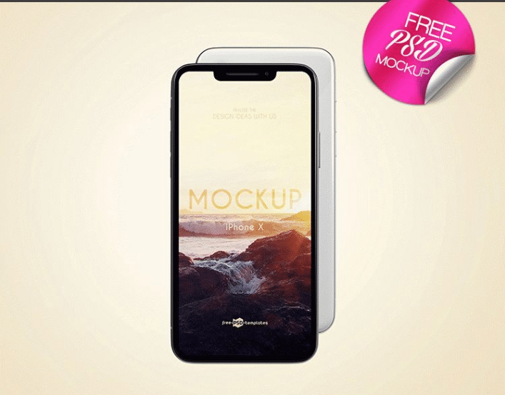 iPhone X PSD Mockup Design