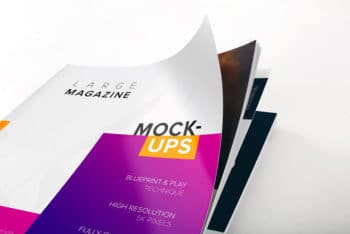 Large Magazine Cover Mockup