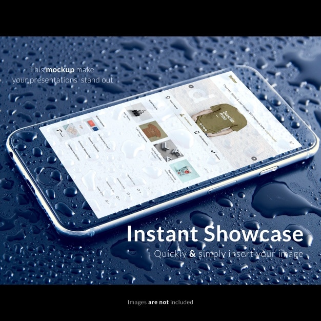 Waterproof Phone Mockup