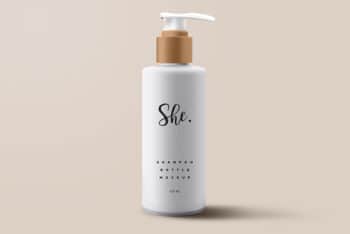 Shampoo Bottle Packaging Mockups