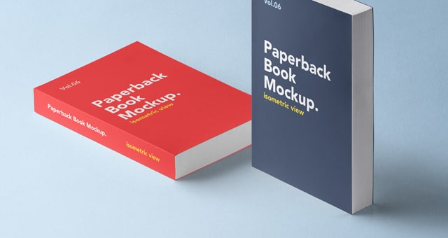 Paperback Book Cover PSD Mcokup Design
