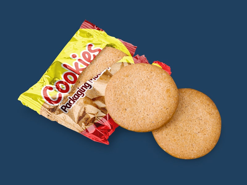 Free Cookie Packaging Mockup in PSD - DesignHooks