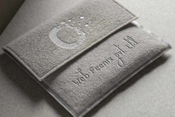 Card Pouch PSD Mockup Available with Useful features