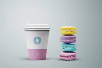 Coffee Cup With Cookies PSD Mockup – Beautiful Look & Useful Features
